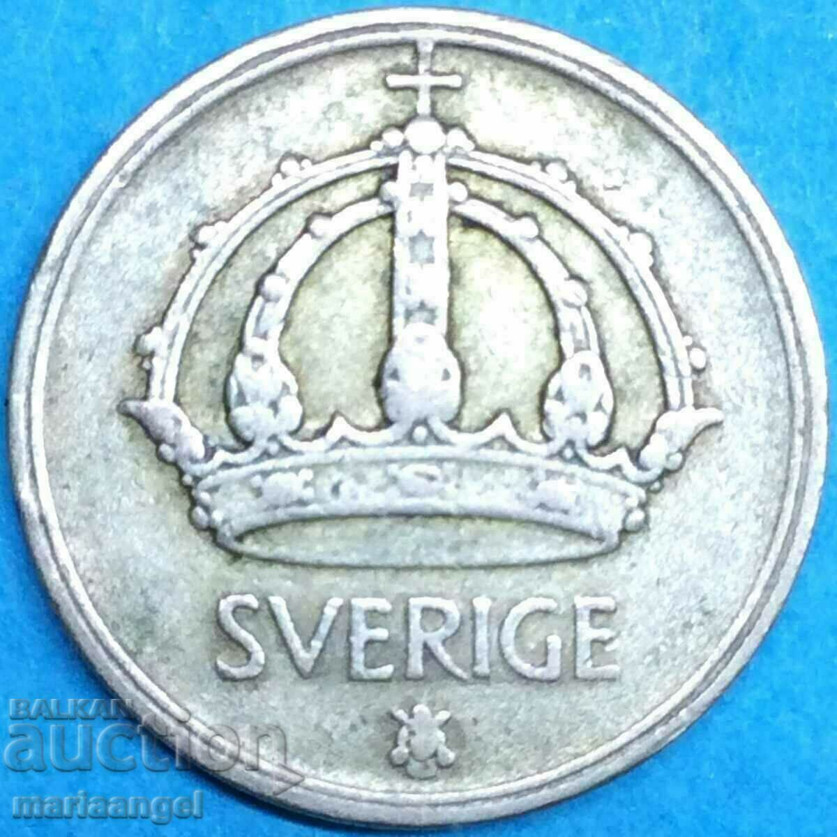 Sweden 1946 25 plowed silver - quite rare