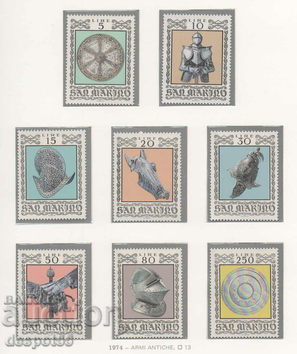 1974. Άγιος Μαρίνος. Πανοπλία μάχης. 1974. Άγιος Μαρίνος. Πανοπλία μάχης.