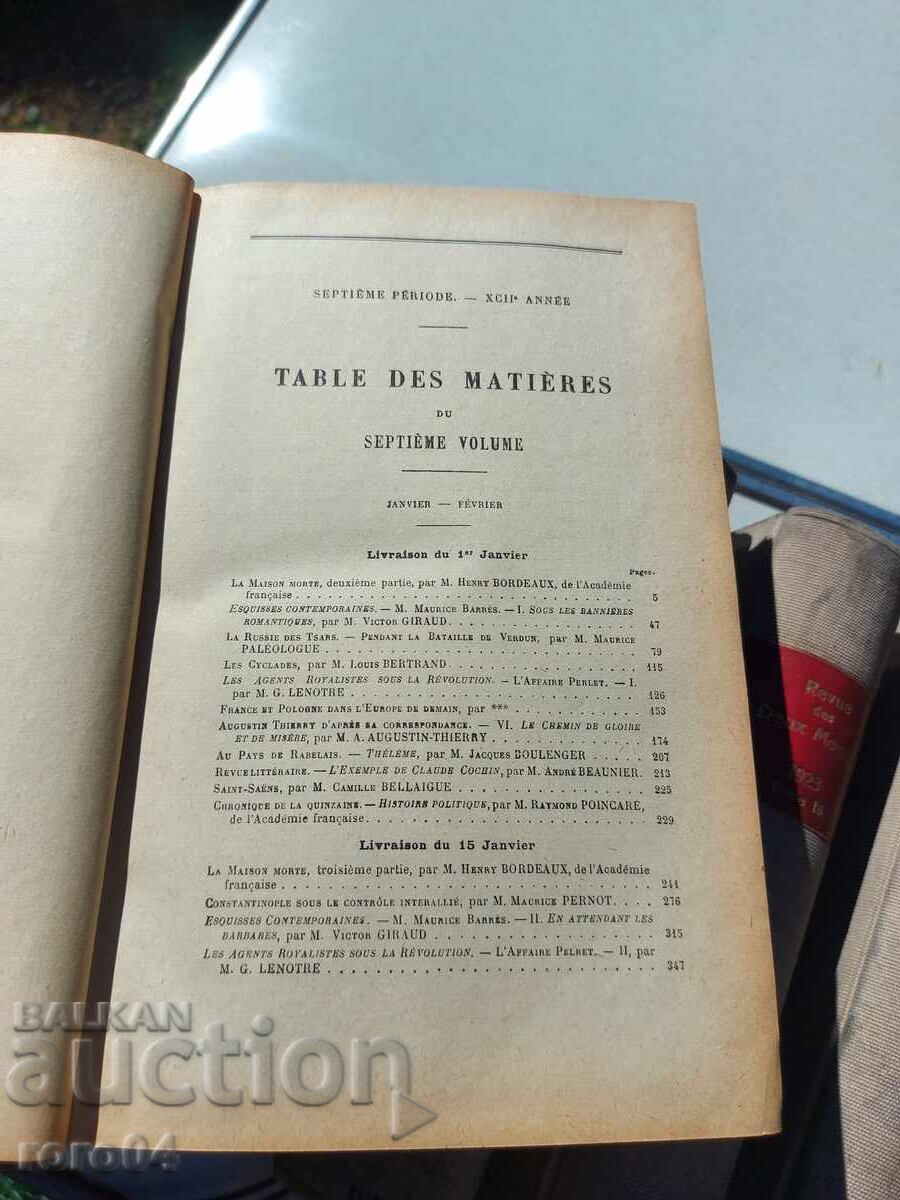 REVUE des DEUX MONDES - 5 REVUE des DEUX MONDES - 5