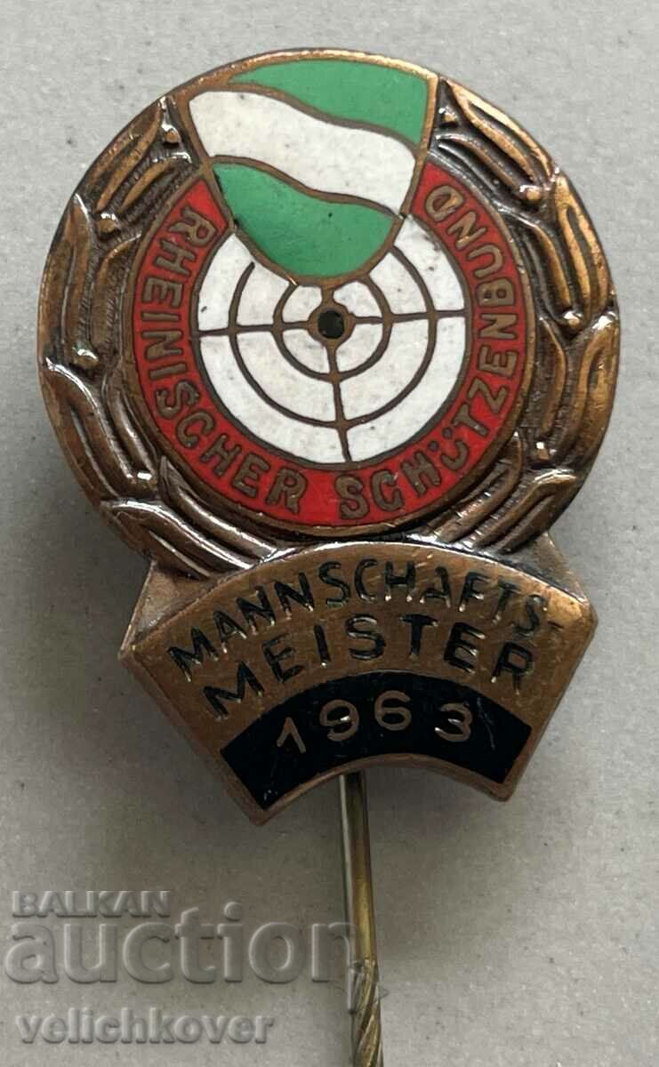 33264 Западна Германия знак състезания спортна стрелба 1963 с цена 4.00 лв. | € 2.05 33264 Западна Германия знак състезания спортна стрелба 1963 с цена 4.00 лв. | € 2.05