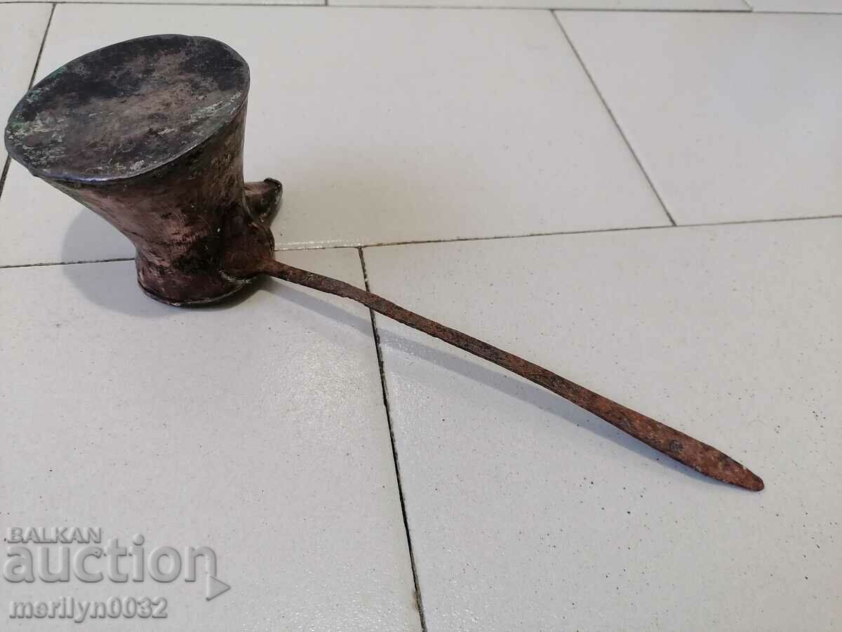 Auction Old copper tin, coffee, baker, copper pot Auction Old copper tin, coffee, baker, copper pot