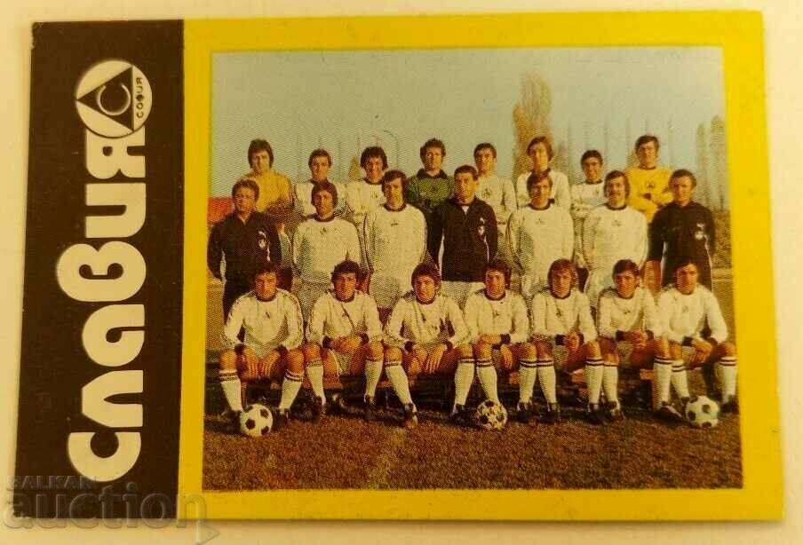 1978 SOCIAL CALENDAR CALENDAR SLAVIA FOOTBALL SOFIA