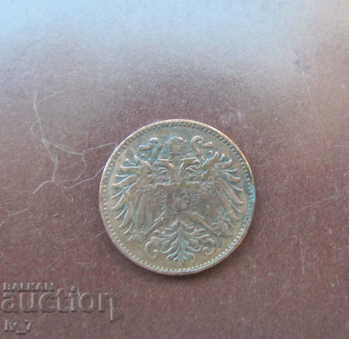 2 HELLER, AUSTRIA-HUNGARY 1894 with price 3.00 BGN | € 1.53 2 HELLER, AUSTRIA-HUNGARY 1894 with price 3.00 BGN | € 1.53