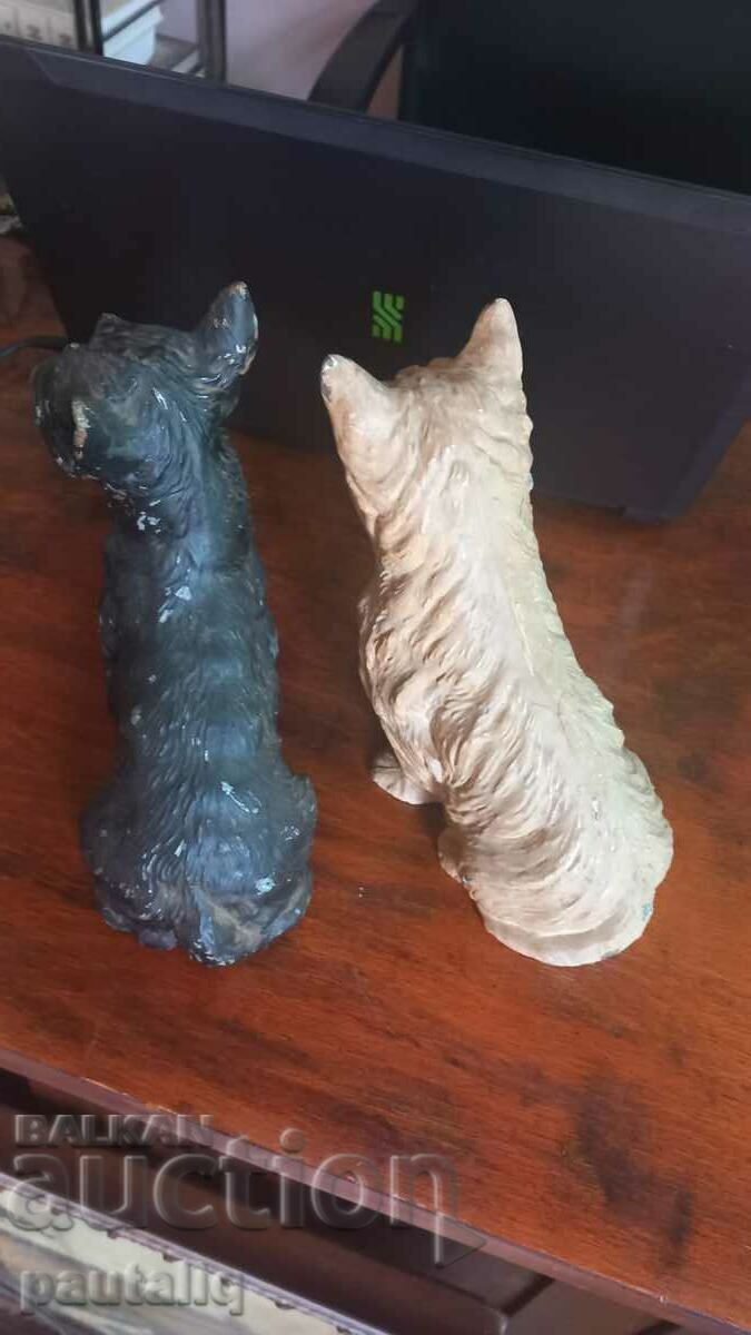 LOT OF HUNTING DOG METAL STATUETTE - 6 LOT OF HUNTING DOG METAL STATUETTE - 6