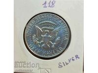 Μισό 1/2 Δολάριο ΗΠΑ Ασήμι 1968!