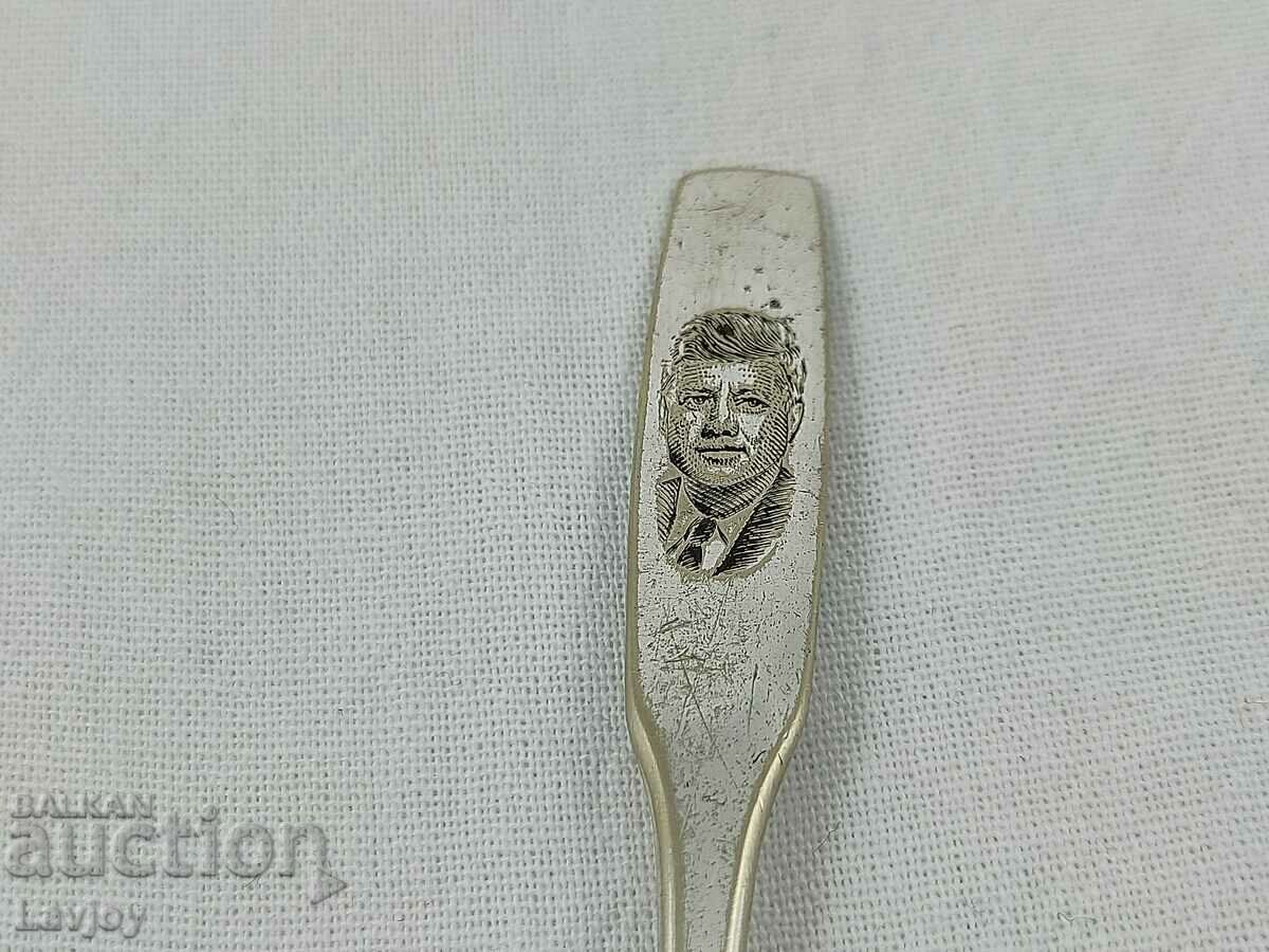 Old John Kennedy silver plated spoon with price 40.00 BGN | € 20.45