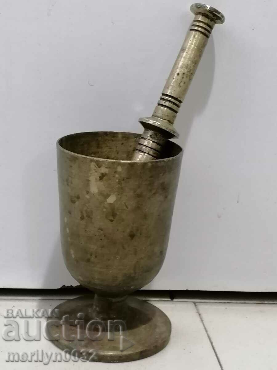 Auction Old bronze mortar, hammer, mortar Auction Old bronze mortar, hammer, mortar