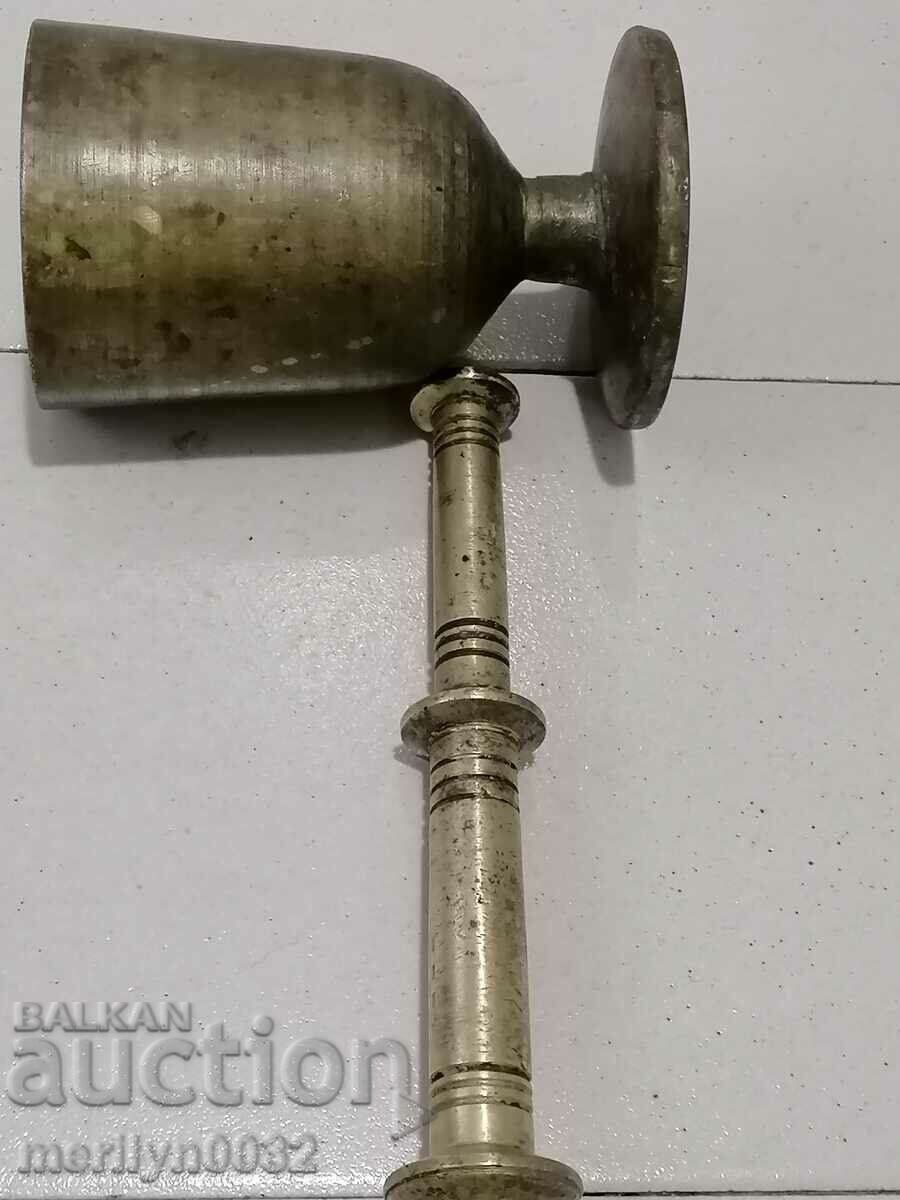 Old bronze mortar, hammer, mortar - 5 Old bronze mortar, hammer, mortar - 5