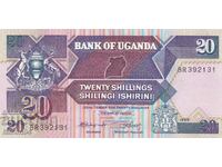 20 shillings 1988, Uganda