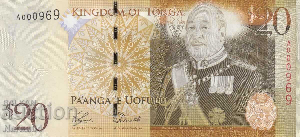 20 паанга 2008, Тонга