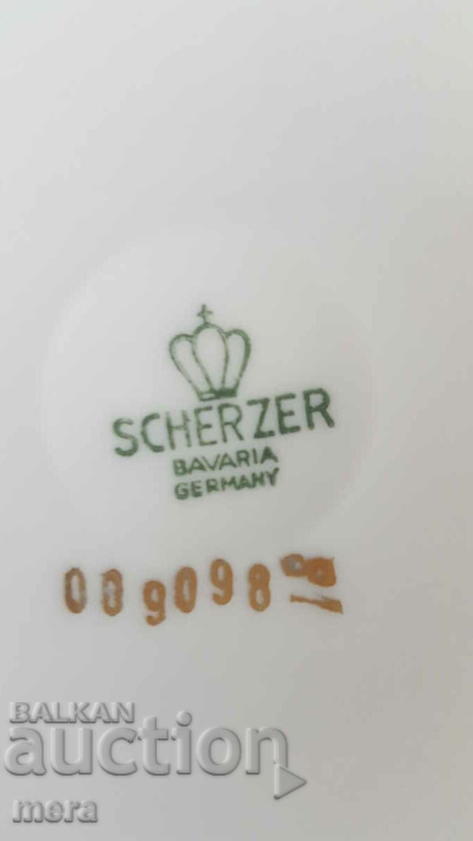 Porcelain large soup bowl Bavarian rose - 7 Porcelain large soup bowl Bavarian rose - 7