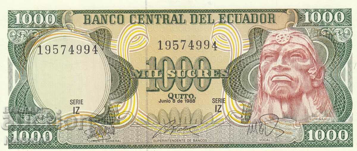 1000 Sucre 1988, Ecuador