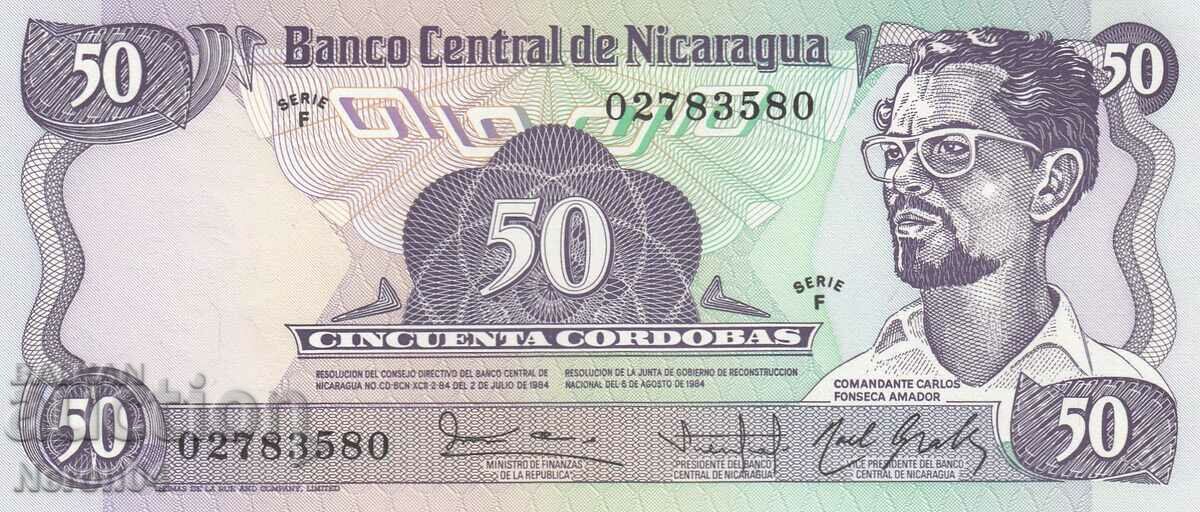 50 Cordoba 1984, Nicaragua