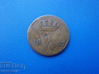 XIII (15)  Холандия  1 цент 1837 Rare