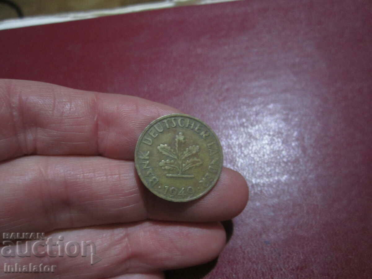 1949 10 pfennig litera G