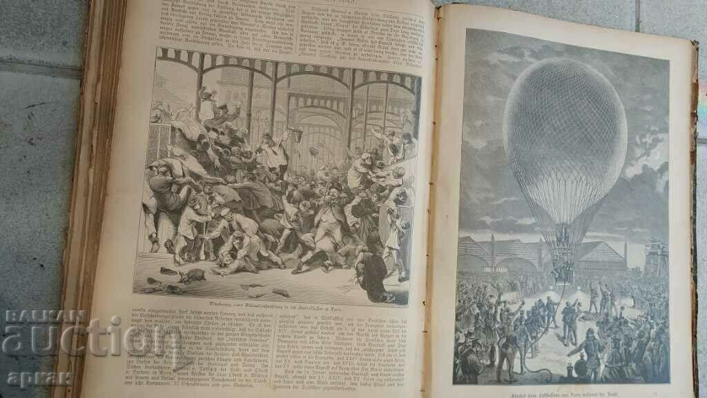 Delivery of old German book - the war 1870 - 1871 with many illustrations Delivery of old German book - the war 1870 - 1871 with many illustrations