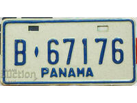 Motorcycle license plate Plate PANAMA
