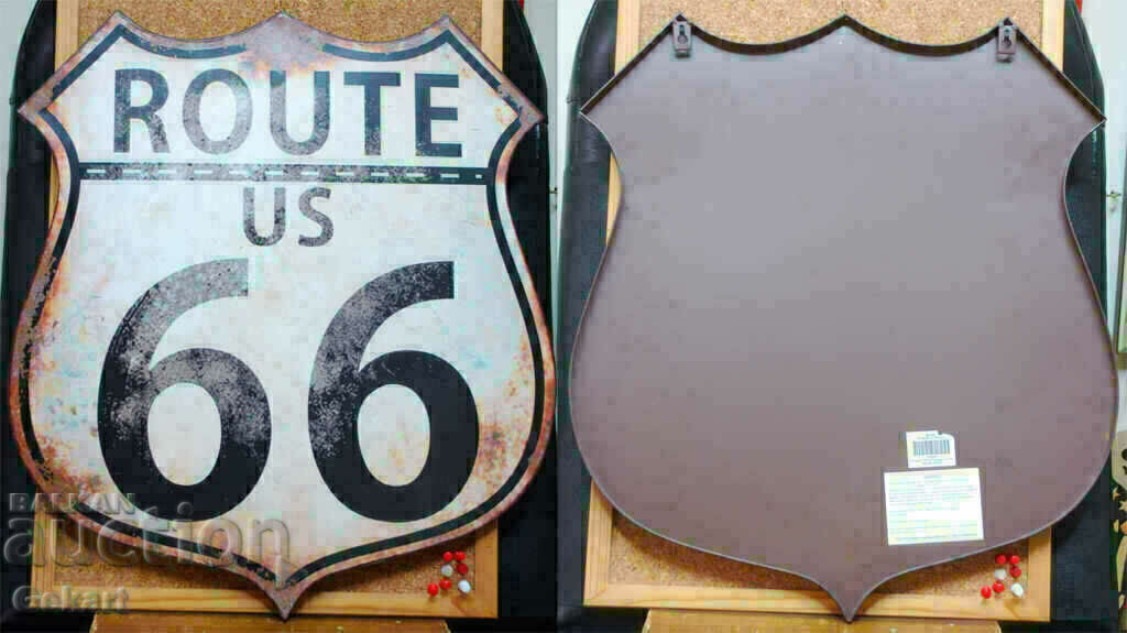 Μεταλλική Πινακίδα ROUTE 66 US