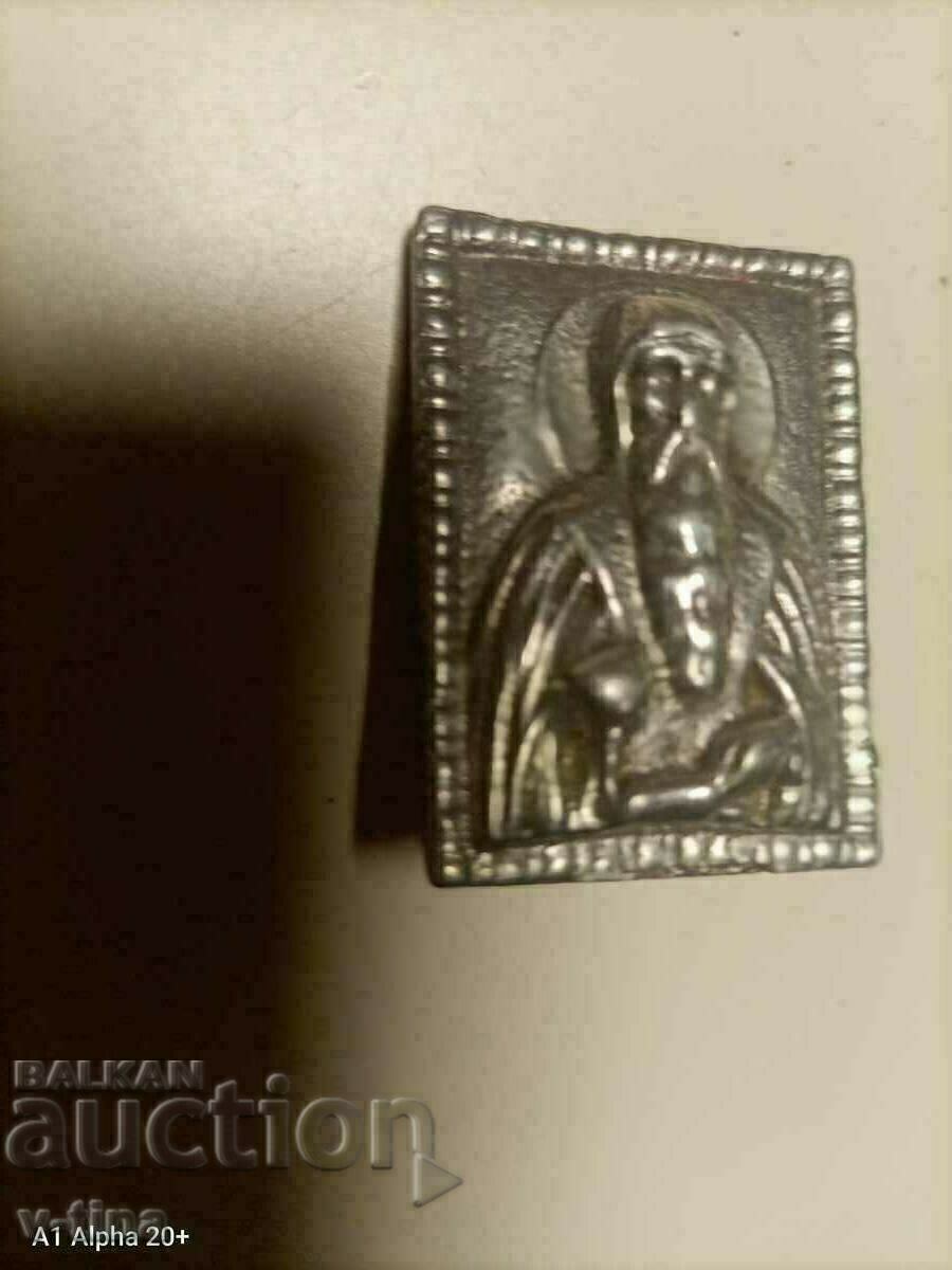 Veche mini-icoană de pe desktop a Sfântului Ivan din Rila Făcătorul de Minuni