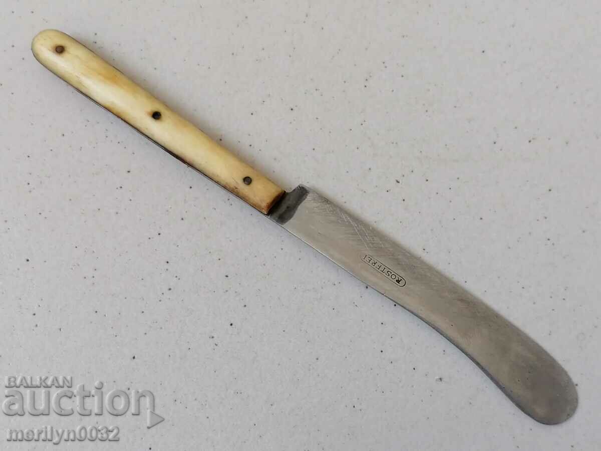 An old household knife with horn-burnt stainless steel blade - 7 An old household knife with horn-burnt stainless steel blade - 7