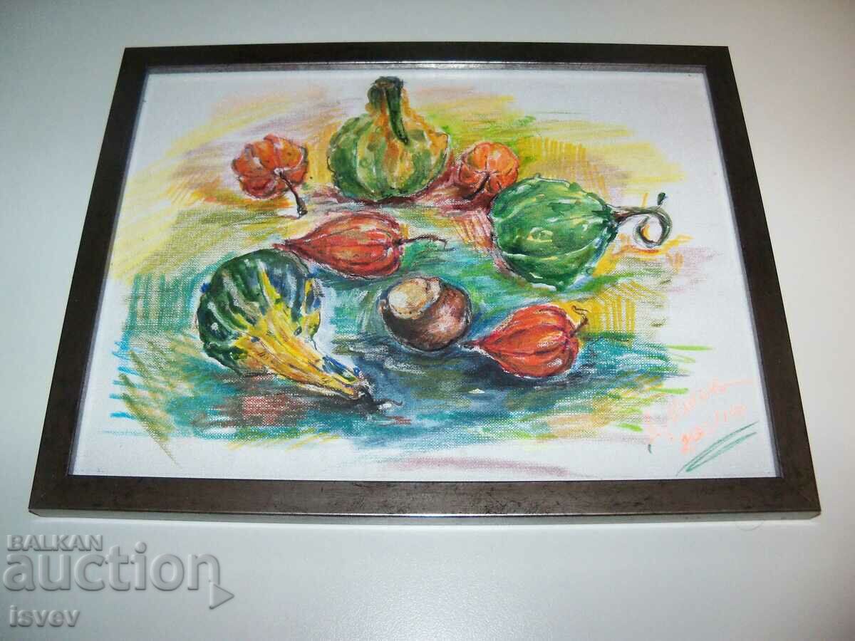 Auction "Autumn still life", a painting by the artist Desislava Ilieva Auction "Autumn still life", a painting by the artist Desislava Ilieva