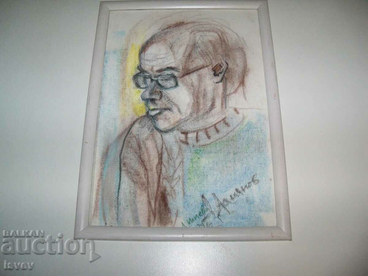 Portrait of poet Damian Damyanov, artist Desislava Ilieva with price 43.00 BGN | € 21.99 Portrait of poet Damian Damyanov, artist Desislava Ilieva with price 43.00 BGN | € 21.99