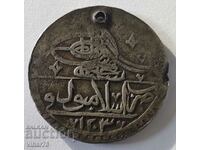 monedă otomană mare de argint veche