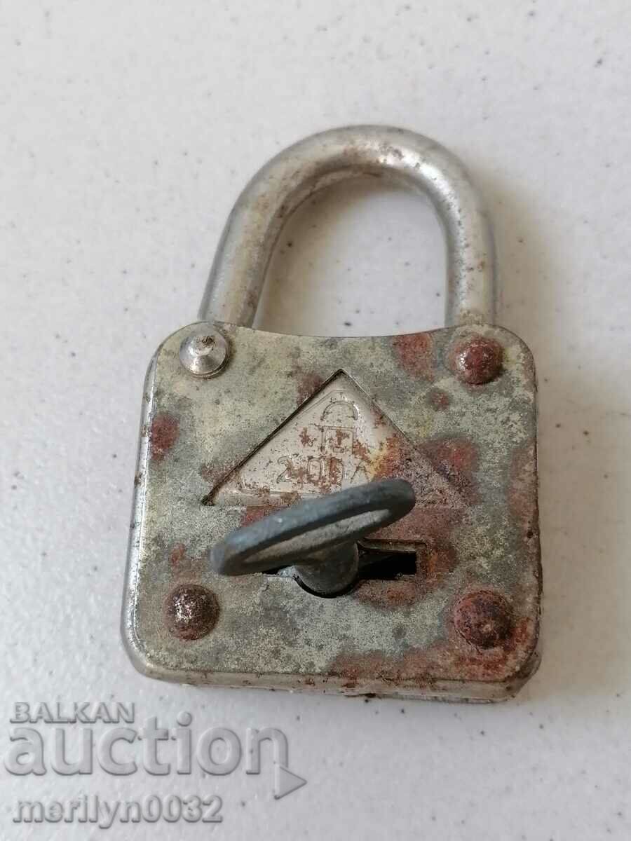 Padlock with key from the 1970s padlock suitcase lock