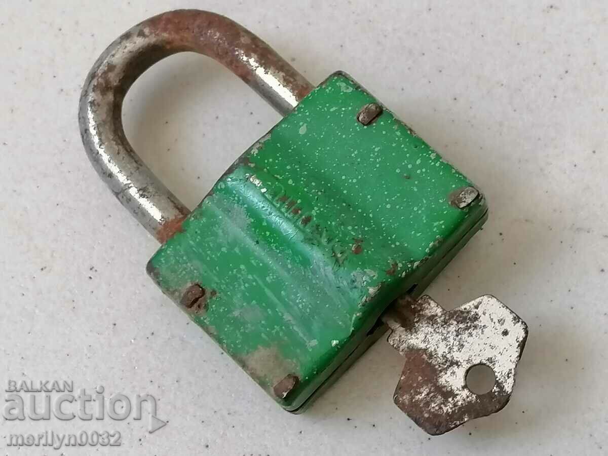 Padlock with key from the 1970s padlock suitcase lock