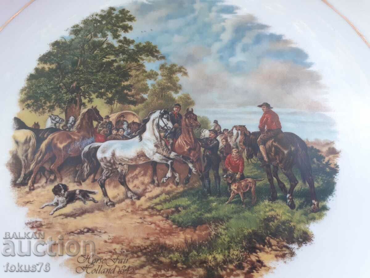 Auction Old porcelain Greece collectible plate Auction Old porcelain Greece collectible plate