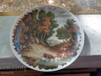 Old porcelain Greece collectible plate IONIA