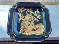 Old porcelain collector's plate gilt