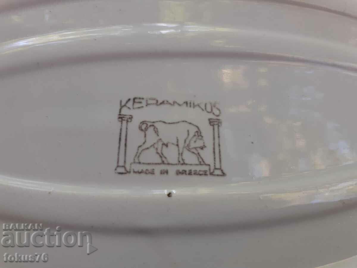 Delivery of Old porcelain collector's plate KERAMIKUS GREECE Delivery of Old porcelain collector's plate KERAMIKUS GREECE