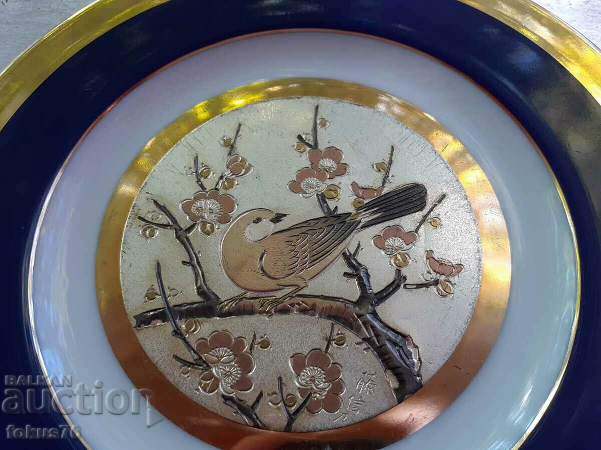 Auction Vintage porcelain collectible plates The Art Of Chokin Japan Auction Vintage porcelain collectible plates The Art Of Chokin Japan