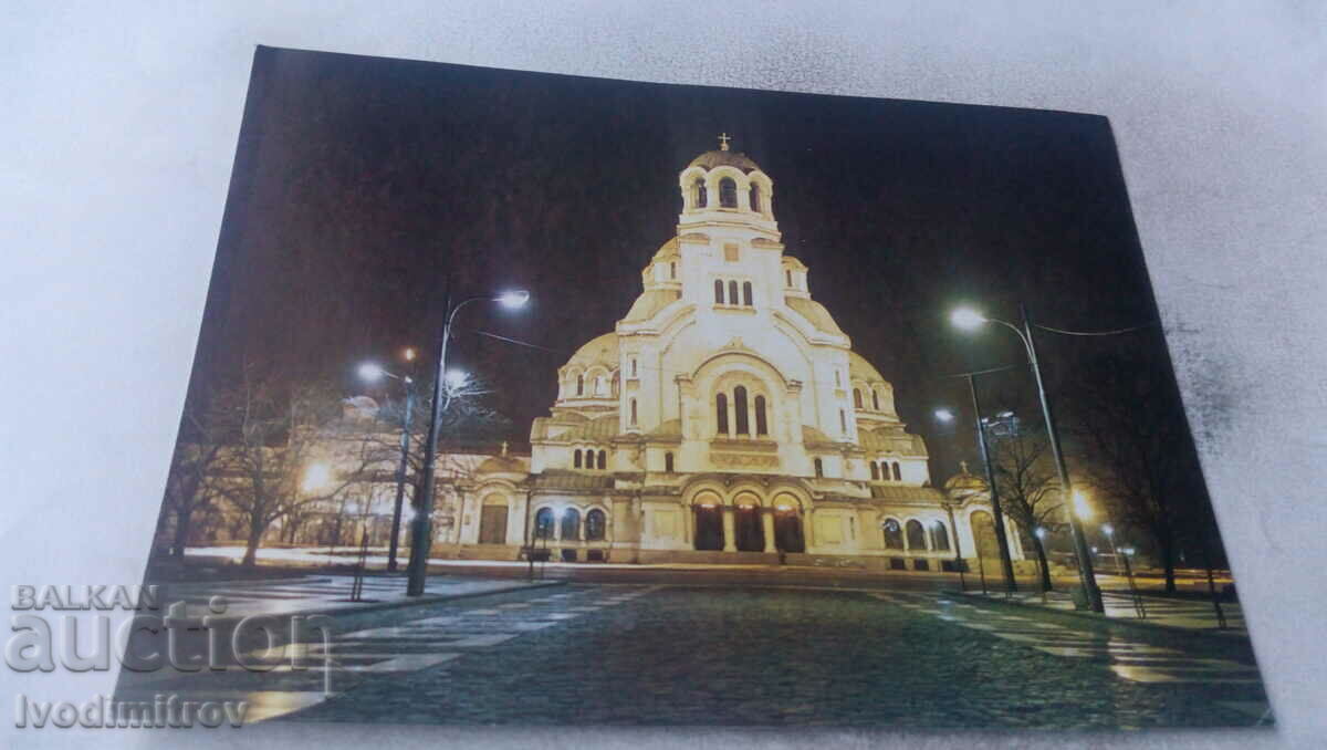 Пощенска картичка София Храм-паметник Александър Невски 1989