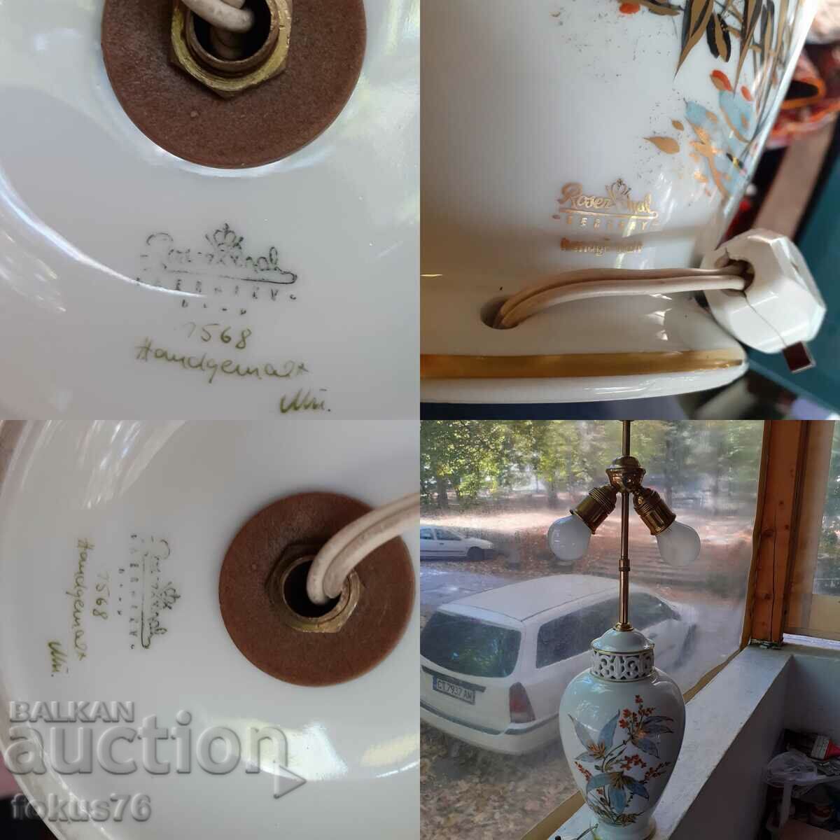 Large porcelain lamp ROSENTHAL porcelain bronze - 6