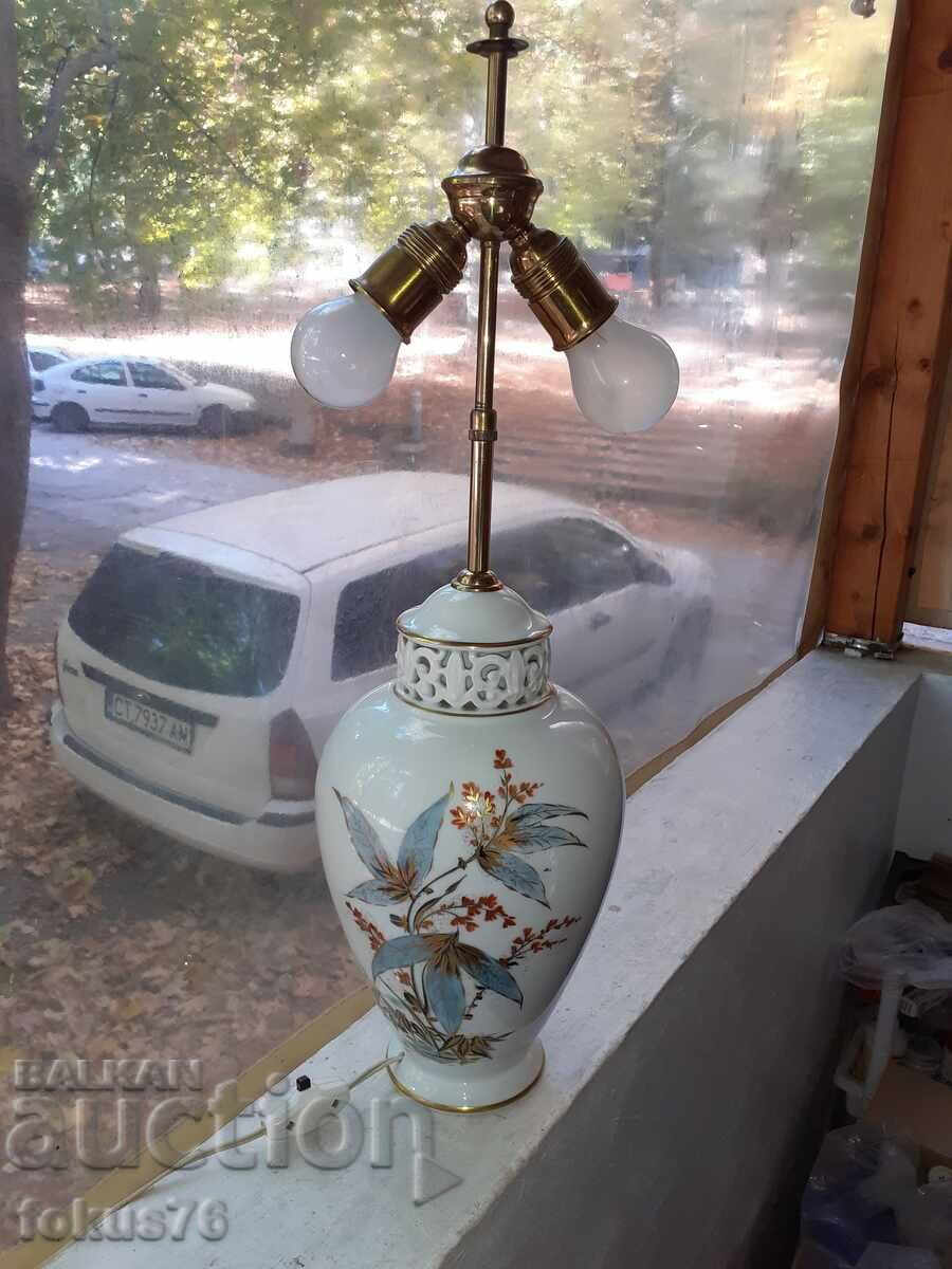 Large porcelain lamp ROSENTHAL porcelain bronze