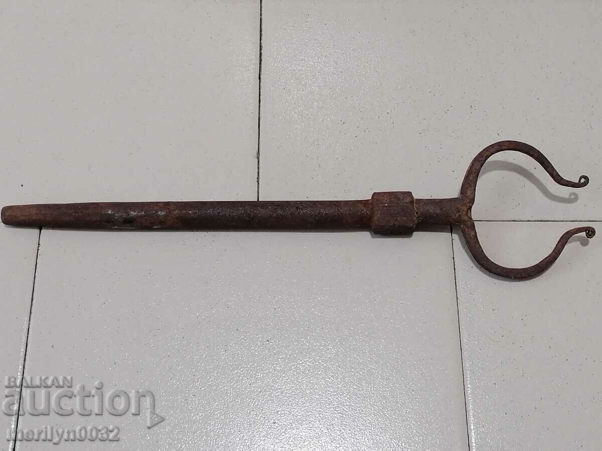 Hand-forged wedge from ox yoke, wrought iron, ok - 7 Hand-forged wedge from ox yoke, wrought iron, ok - 7