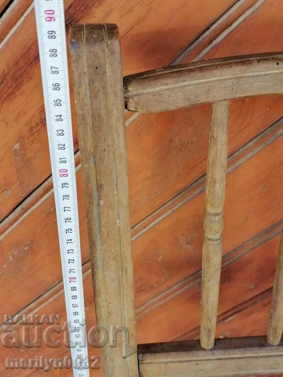 Παλιά καρέκλα 130 ετών, ξύλινη, πρωτόγονη - 6 Παλιά καρέκλα 130 ετών, ξύλινη, πρωτόγονη - 6