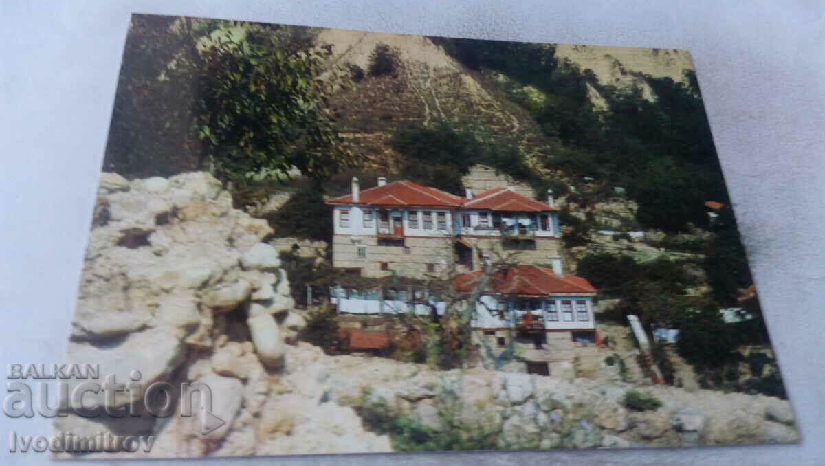 Postcard Melnik Revival houses 1980
