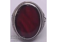 ΑΝΔΡΙΚΟ ΜΑΣΙΦ ΠΑΛΙΟ ΑΣΗΜΕΝΙΟ Δαχτυλίδι ΜΕ Κεχριμπάρι