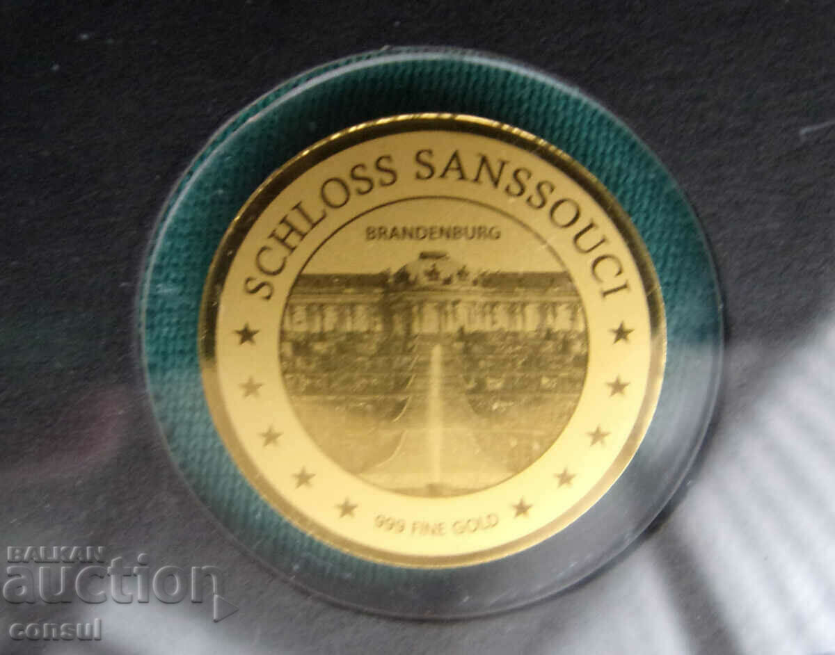 Ciad-3000 franc-aur-999 eșantion-certificat UNC PROOF Rar cu preț € 30.68 | 60.00 BGN