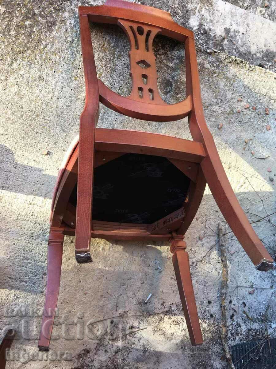 SOLID ARISTOCRATIC UPHOLSTERY WOOD CHAIR-2 PCS - 6 SOLID ARISTOCRATIC UPHOLSTERY WOOD CHAIR-2 PCS - 6