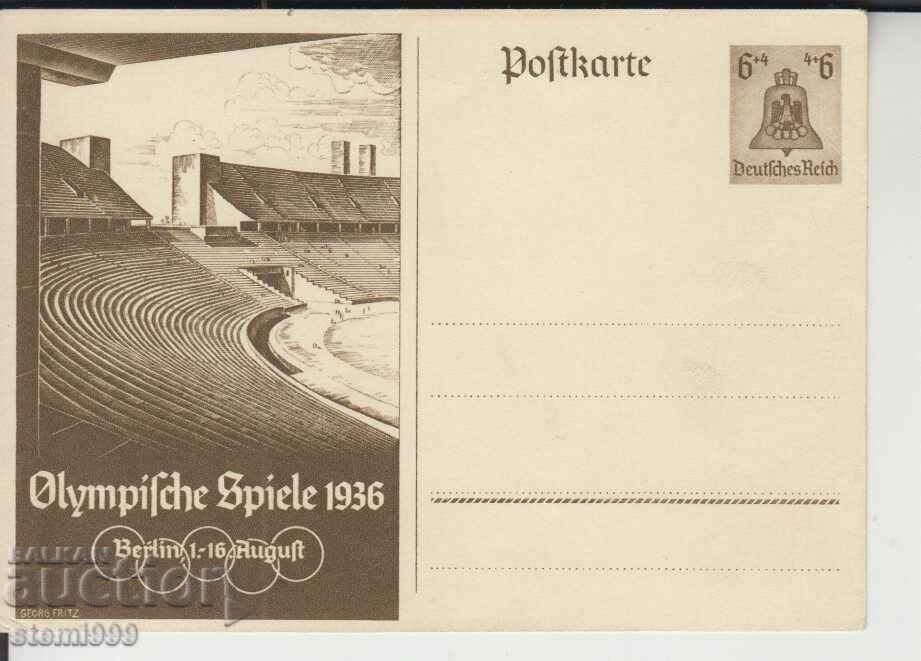 Carte poștală JOCURI OLIMPICE 1936 BERLIN