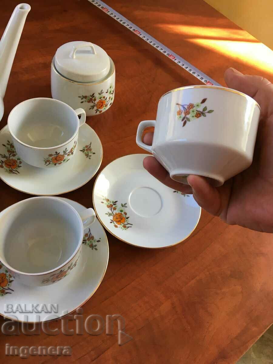 Delivery of PORCELAIN COFFEE TEA SERVICE FROM SOCA BULGARIA Delivery of PORCELAIN COFFEE TEA SERVICE FROM SOCA BULGARIA