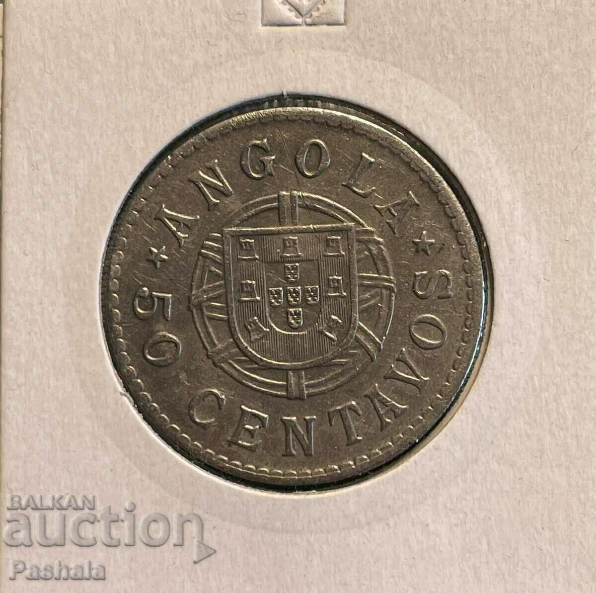 Ангола 50 сентавос 1922 г.