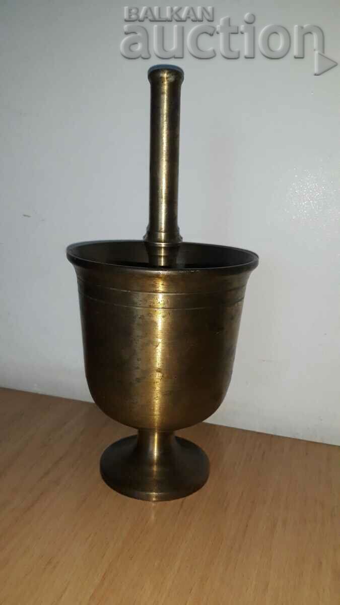 Old bronze mortar with hammer, mortar - 6 Old bronze mortar with hammer, mortar - 6