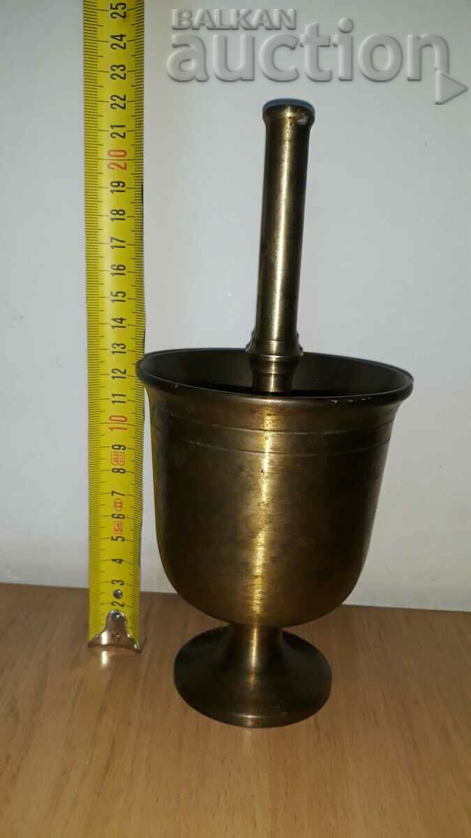 Old bronze mortar with hammer, mortar - 7 Old bronze mortar with hammer, mortar - 7