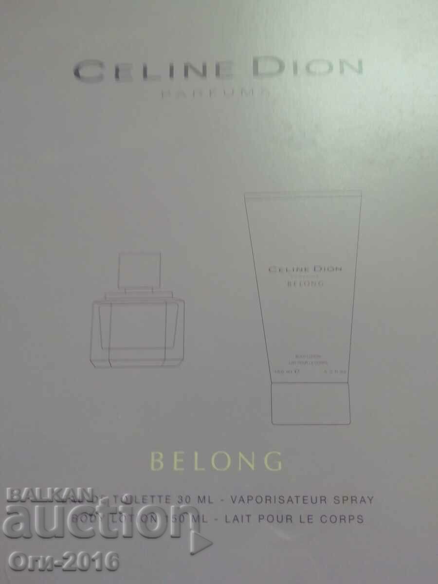 Delivery of CELINE DION Parfum BELONG & Body lotion Delivery of CELINE DION Parfum BELONG & Body lotion