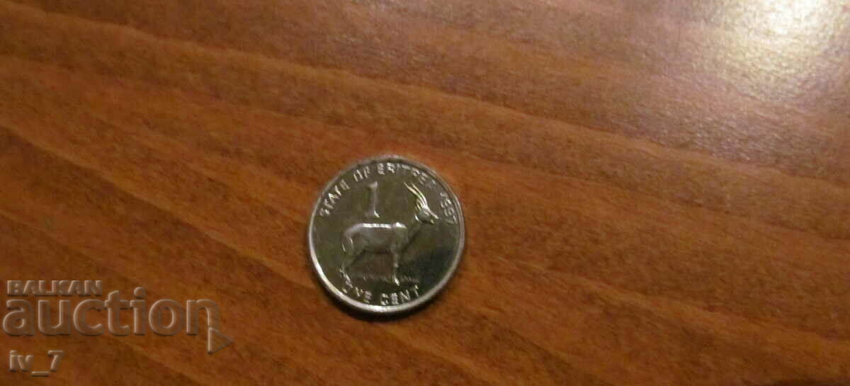 1 cent 1997, Eritrea